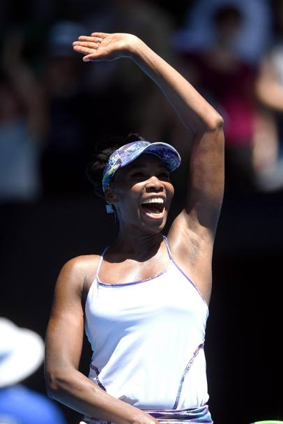 Venus, a 36 anni, torna in semifinale a Melbourne dopo 14 anni (Epa)